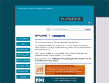 Tablet Screenshot of financetoys.com